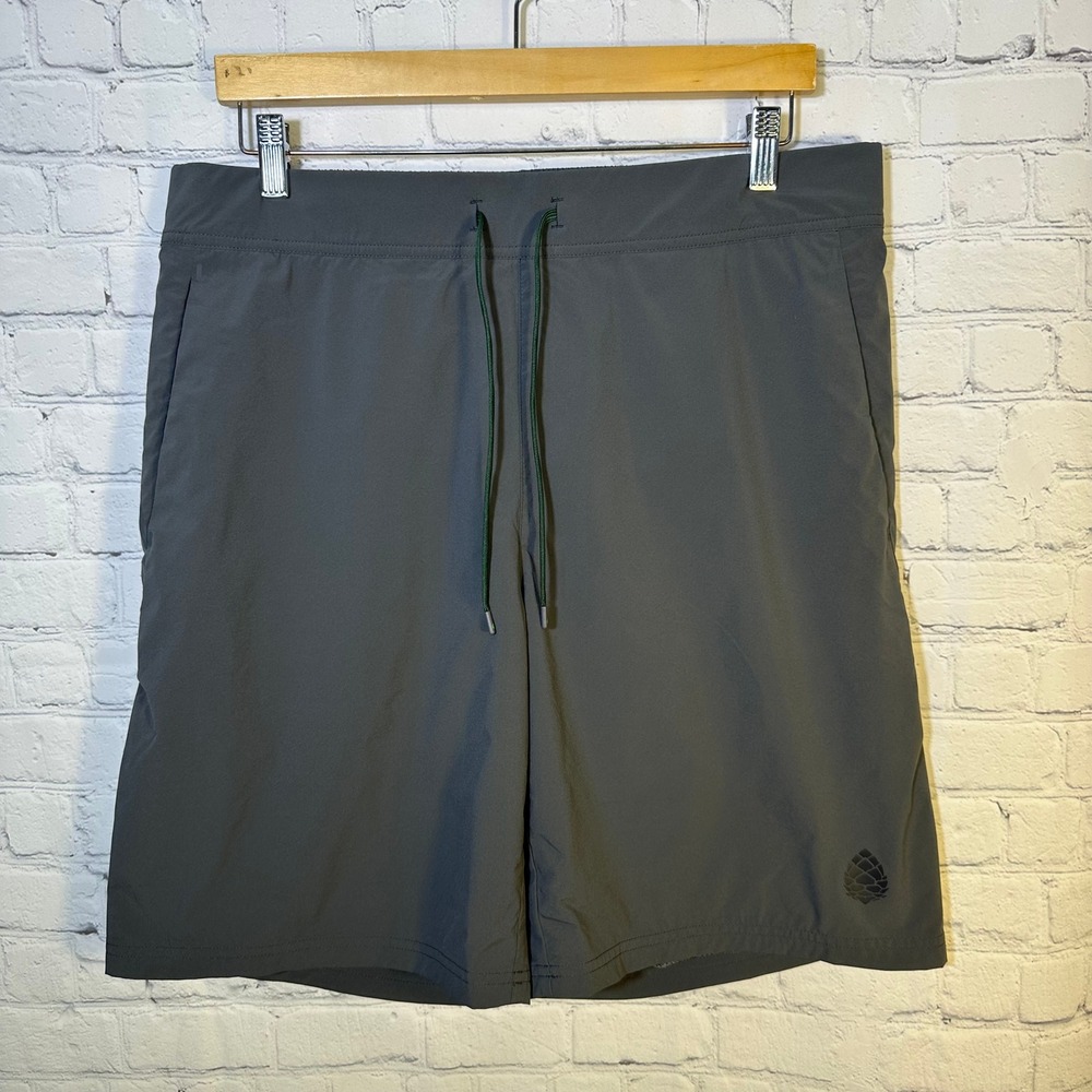 Stio Mens Eddy Shorts Gray Mesh Lined Active Outdoor Hiking Large 2109